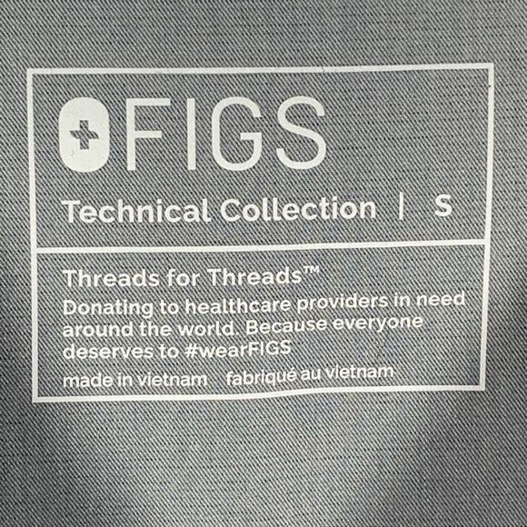 Figs Women's Catarina One-Pocket Scrub Top Gray Size Small - Picture 7 of 8